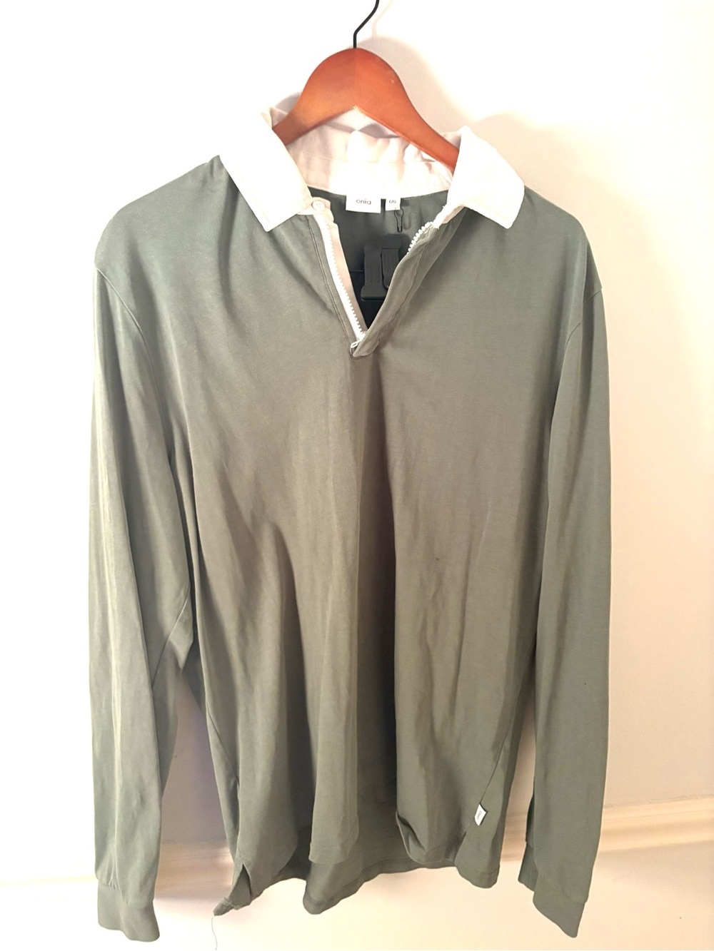 ONIA Long Sleeve Rugby, moss green